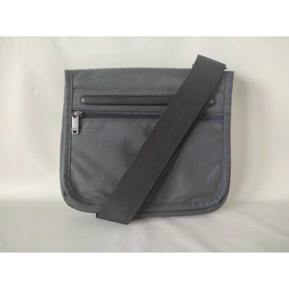 TUMI Alpha Small Flap Crossbody Grey Shoulder Bag Pouch 22105DH 10.5"×12.2"x1.7" - Picture 15 of 16